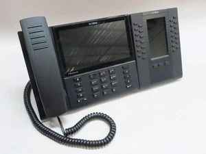 MITEL 6940 IP PHONE 50006770 WITH M695 EXPANSION KEY MODULE - Picture 1 of 7