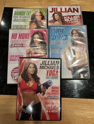 5 x Fitness DVD Bundle Jillian Michaels  Exercise DVDs - Image 1 of 4
