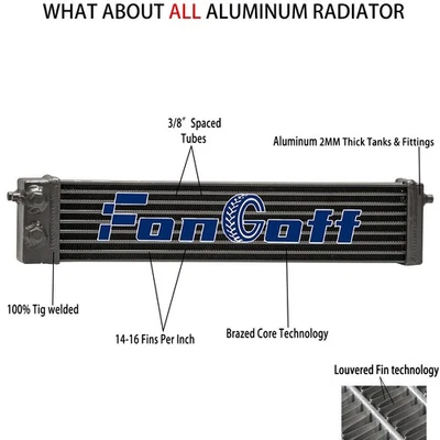 Aluminum Oil Cooler For 1971~74 Mazda RX2/ 1972-78 RX3/ 1974-78 RX4/ 79-95 RX-7 - Image 1 of 4