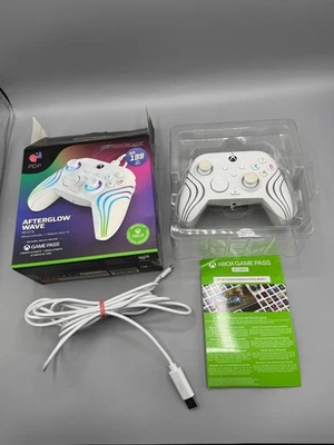 PDP Afterglow Wave Color Changing Wired White Controller Xbox Series X/S One - Image 1 of 4