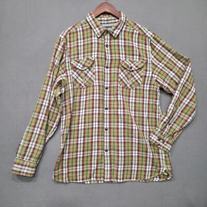 North Face Mens Multicolored Plaid Long Sleeve Button Up Flannel Size Large - Picture 1 of 7