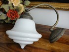 Wandlampe Jugendstil Wandleuchte Antik Messing Lampe Glas Tropfen Art déco Edel