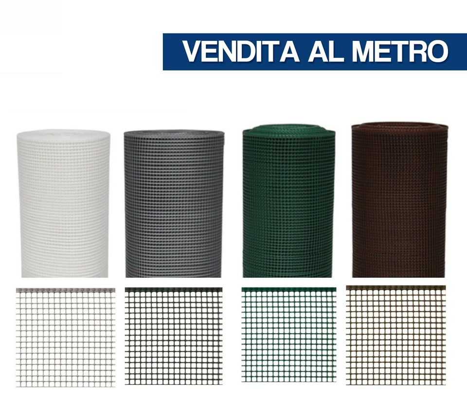 RETE PVC RECINZIONE BALCONE PROTEZIONE BAMBINI GATTI CANI PLASTICA AL MT 17008V