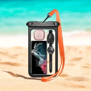 Large Waterproof Phone Pouch Floating Dry Bag Case for iPhone 16 15 14 Pro Max X - Picture 1 of 8