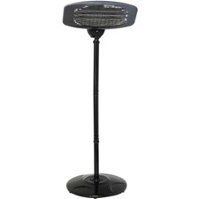 Heizstrahler mit Standfuß 2000W Wärmestrahler Außen Wickeltisch Heizstrahler