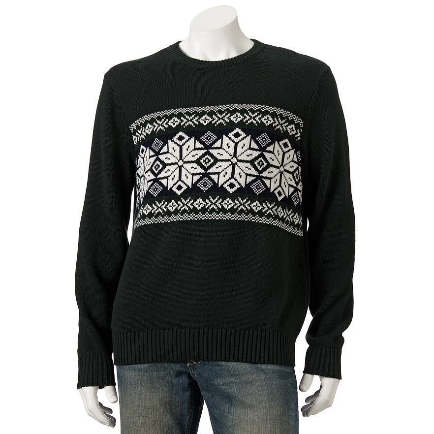 Nuevo suéter para hombre DOCKERS de algodón cuello redondo invierno/vacaciones al por menor $64-$65 Foto 1 de 1