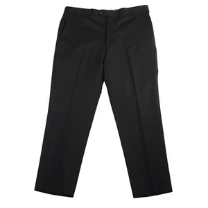 Britches 38R Mens Black Dress Pants Made In Italy Flat Front 100% Worsted Wool - Picture 1 of 15