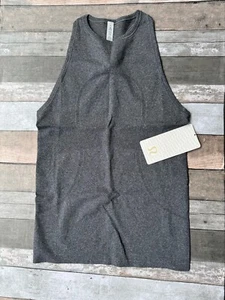 Lululemon UK10 US6 Run Swiftly Tech Tank heathered black - Picture 1 of 5