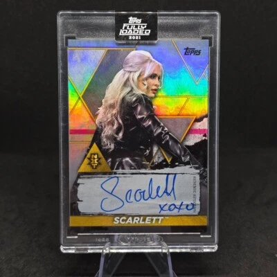 2021 Topps WWE Fully Loaded SCARLETT Future Stars Auto #S-SC - Image 1 of 2
