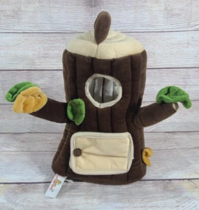 Unipak Designs Plush Tree Trunk Stuffed Toy Brown Green Yellow 12" 2014 - Picture 1 of 6