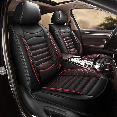 Deluxe Car PU Leather 5-Seat Covers Cushion Full Set For Nissan Titan 2009-2024 Foto 1 de 4