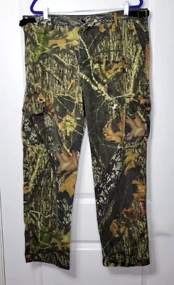 Camo Cargo Mossy Oak Pants Break Up Camouflage Men's L 40x30 Outdoors Hunting - Image 1 of 4