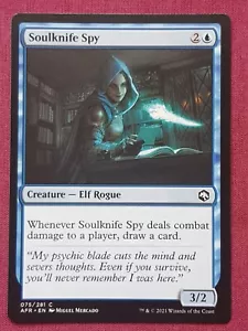 Magic The Gathering Aventuras en Reinos Olvidados Soulknife Espía Tarjeta Azul Magic The Gathering Magic The Gathering - Imagen 1 de 2