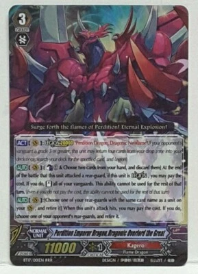 Vanguard Perdition Emperor Dragon, Dragonic Overlord the Great BT17/001EN RRR - Image 1 of 2