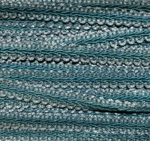 Borde trenzado - Azul - 3/4" de ancho - Imagen 1 de 2