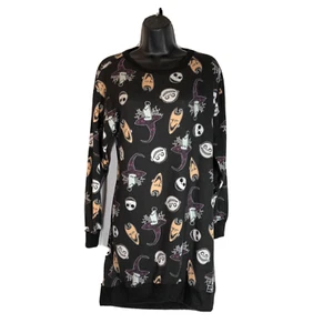 Nightmare Before Christmas Dress Nightgown XS Disney Black Jack Skellington - Picture 1 of 11