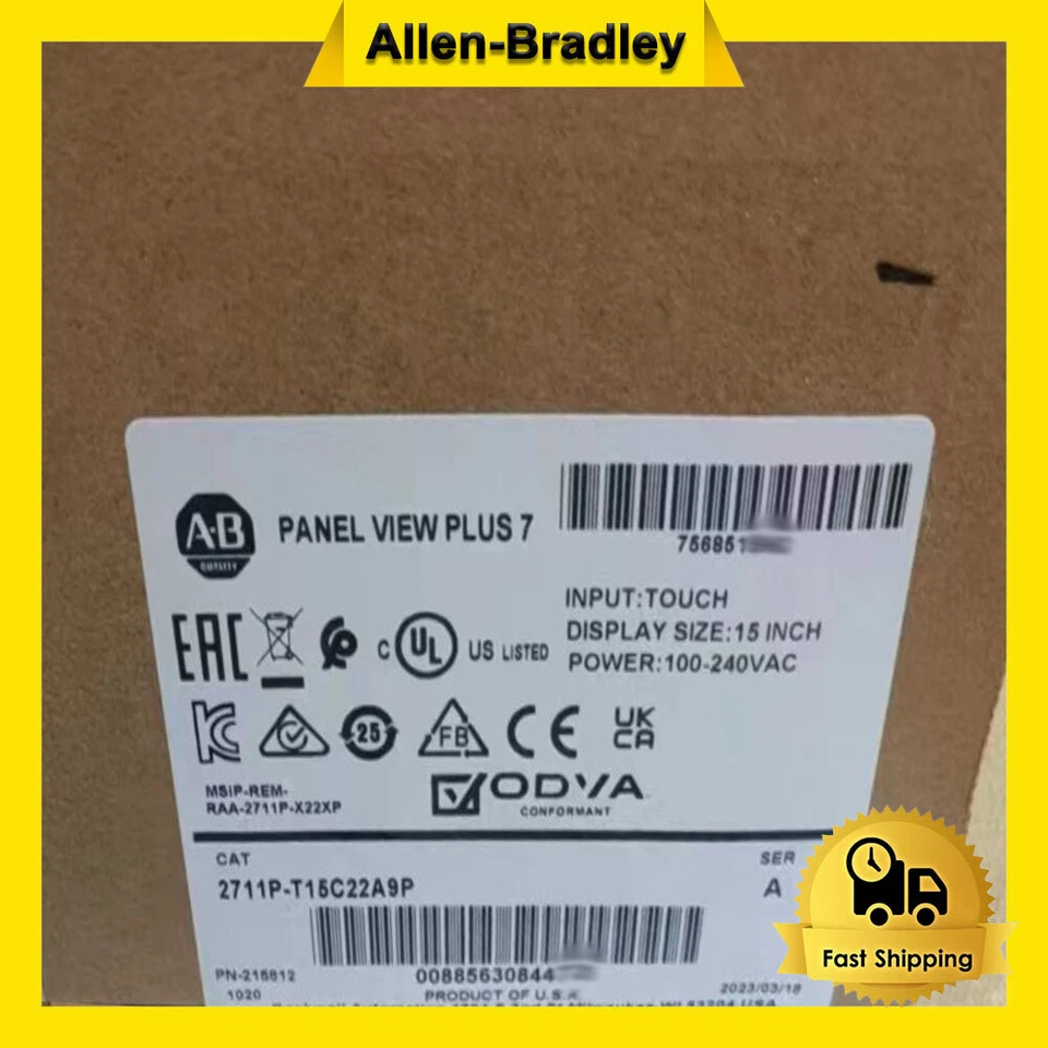 Allen-Bradley 2711P-T15C22A9P 15 inch Touch Screen 240VAC Operator Interface - Gray