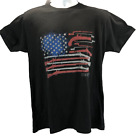 1776 United Apparel Co. Mens Sz L Short Sleeve T-Shirt Flag Rifle Revolution