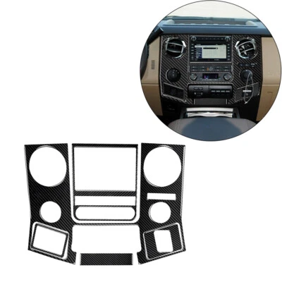 5PCS Carbon Fiber For Ford F-250 F-350 Center Console Interior Trim - Image 1 of 4