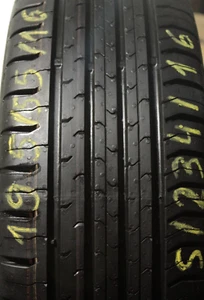 4 Sommerreifen 195/55/16 87H Continental Conti Eco Contact 5 2xDOT19 2xDOT20 - Bild 1 von 5