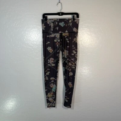 Leggings femininas Teeki compressão média estampa floral raposa ioga hippie - Imagem 1 de 4