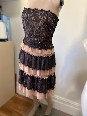 12 Alannah Hill Lace Silk Party Dress  *BUY FIVE + ITEMS = FREE POST - image 1 of 3