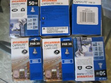 6 sylvania casylite par 20 indoor outdoor light bulbs halogen