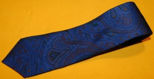 PAUL STUART MADE IN ENGLAND BLUE/RED/YELLOW FLORAL TIE - TIES - DESIGNER TIES. - Picture 1 of 3