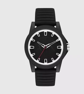 Neu A|X Armani Exchange Uhr Dreizeiger mit schwarzem Kautschukband AX2520 - Bild 1 von 5