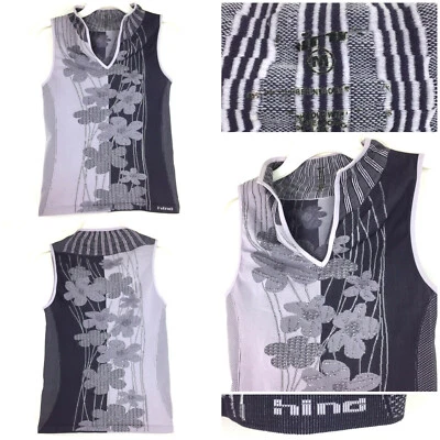 Camiseta sin mangas activa sin mangas HIND tenis para mujer busto mediano/30 pulgadas púrpura floral Foto 1 de 4