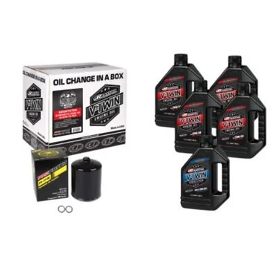 Maxima Sportster Synthetic 20W-50 Oil Change Kit - Black Filter 90-119015PB - Image 1 of 4