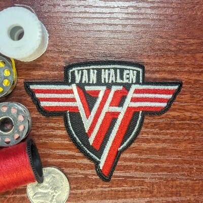 Eddie Van Halen Patch 80s Hard Glam Arena Rock Music Embroidered Iron On 2.25x3 - Image 1 of 3