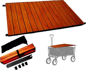 Super Light Roll Top Table for Wagon Cart, Aluminum Alloy, Orange, 90 * 55Cm - Picture 1 of 12
