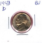 1943 D 35 SILVER JEFFERSON WAR NICKEL GRADES BU TONED ACTUAL COIN C14686 1943 D 35 SILVER JEFFERSON WAR NICKEL GRADES BU TONED ACTUAL COIN C14686