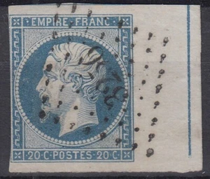TIMBRE FRANCE EMPIRE N° 14Ai FILET D'ENCADREMENT OBLITERATION PC 3256 COTE 400 € - Picture 1 of 2
