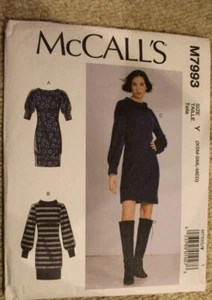 Vestidos de punto ajustados con patrón McCall's M7993 3 variaciones talla xs-med - Imagen 1 de 3