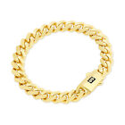 10k Yellow Gold Royal Monaco Miami Cuban Link 9mm Chain Bracelet w Box Clasp 9"