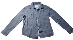 Goodfellow & Co Mens Button Down Medium Size Cotton Blend Long Sleeve Shirt Gray - Picture 1 of 21