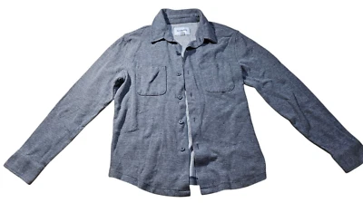Goodfellow & Co Mens Button Down Medium Size Cotton Blend Long Sleeve Shirt Gray - Image 1 of 4