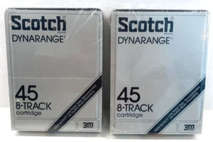 New Sealed Scotch Dynarange 8-Track Cartridge 3M Low Noise 45 min Blank Lot 2 - Picture 1 of 3