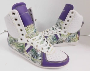 Sneakers alte donna Creative Recreation Galow viola bianco taglia 9 - Foto 1 di 8