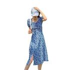 V Neck Split Maxi Dress Women Floral Print Dress For Women  Girl