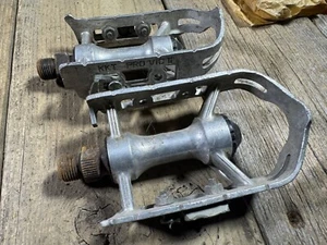 Vintage KKT Pedals Pro Vic II 2 Road Bike Bicycle Alloy Pedals Japan - Picture 1 of 18