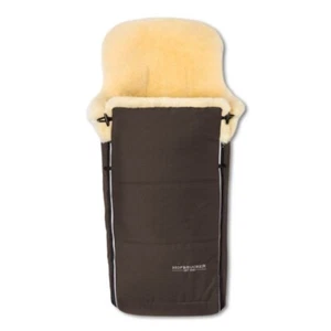 Natural Sheepskin Stroller Footmuff Fall Winter Baby Shower Gift Made in Germany - Picture 1 of 51