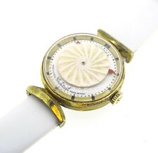 Ernest Borel White Kaleidoscope Cocktail Watch 60's Vintage Swiss Made 25mm