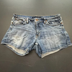 Ralph Lauren Sport Denim pantaloncino donna 28 blu effetto invecchiato taglio jeans vintage - Foto 1 di 9