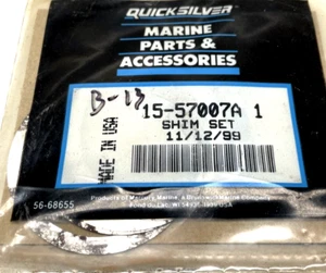 KIT JUEGO DE CUÑAS QUICKSILVER MERCURY MERCRUISER 15-57007A1 NUEVO DE FÁBRICA OEM - Imagen 1 de 4