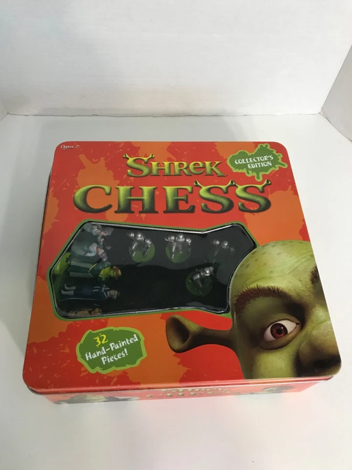 Ajedrez Shrek DreamWorks LLC 2004 de colección 32 piezas pintadas a mano faltan reglas Foto 1 de 4