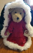 Boyds Mrs. Kringlebeary 14" Bear Plush Red Velvet