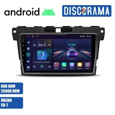 AUTORADIO ANDROID 8/256GB MAZDA CX-7 2008-2015 STEREO AUTO TOUCH 9" WIFI NAVI - Immagine 1 di 4